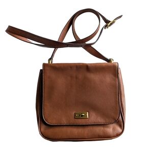 SOLD | FOSSIL Brown Memoir Leather Novella Crossbody Bag